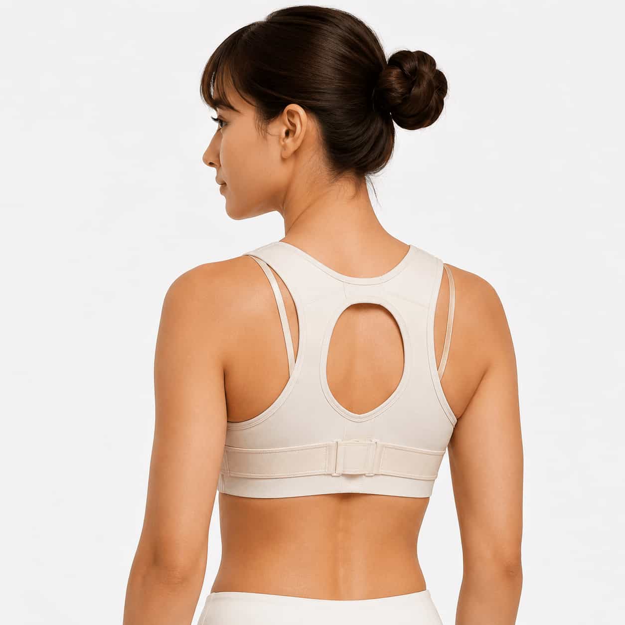 Person wearing Aligna during an everyday home routine